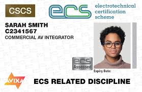 AVIXA Commercial AV Integrator ECS Card